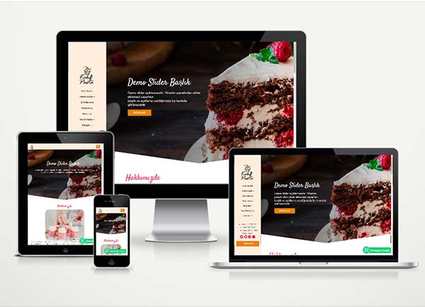 Pastane Web Sitesi Paketi Cake v4.5